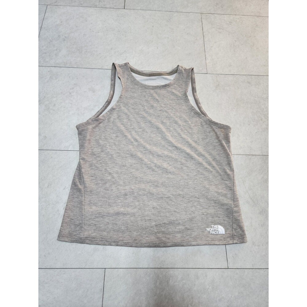 The North Face Shirt Womens XL Tan Cream Sleeveless Tank Top Athletic Gym Hiking